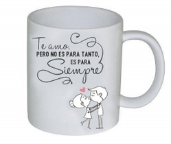 Taza blanca Personalizada 1 con Transporte 