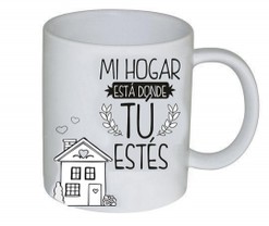 Taza blanca Personalizada 5  con Transporte 