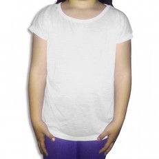 Camiseta de manga corta para niña de 140g