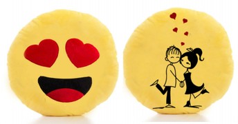 Cojin emotico corazones Personalizado