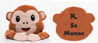 Cojin emotico monkey personalizado