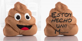 Cojin emotico poo personalizado