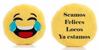 Cojin emotico Carcajada Personalizado