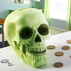 Hucha Calavera Fluorescente