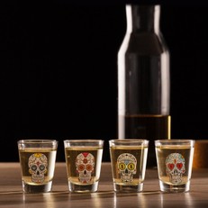 Juego de Chupitos Calavera (pack de 4)