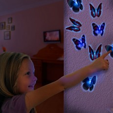 Mariposa LED con Ventosa