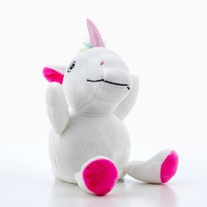 PELUCHE UNICORNIO CON GRABADOR Y REPRODUCTOR DE VOZ 