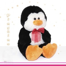 Peluche Pinguino 50cm personalizado con foto 