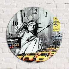 Reloj de Pared de Vidrio Ciudades del Mundo