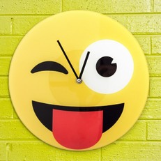 Reloj de Pared Emoticono Guiño