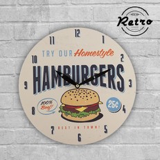 Reloj de Pared Retro Fast Food