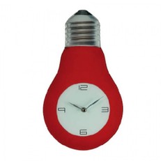 Reloj de Pared de cristal Bombilla