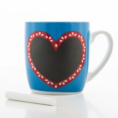 Taza Corazones de Pizarra